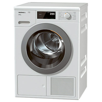 Miele TCF620WP Heat Pump Freestanding Tumble Dryer, 8kg Load, A+++ Energy Rating, White Miele TCF620WP Heat Pump Freestanding Tumble Dryer, 8kg Load, A+++ Energy Rating, White